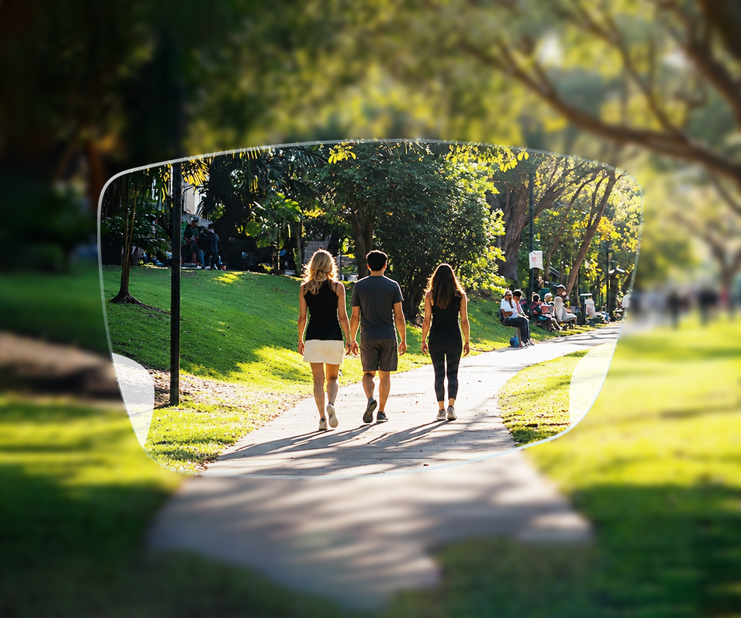 Campo de visão da lente Xcellens I.A Tech — Disklens