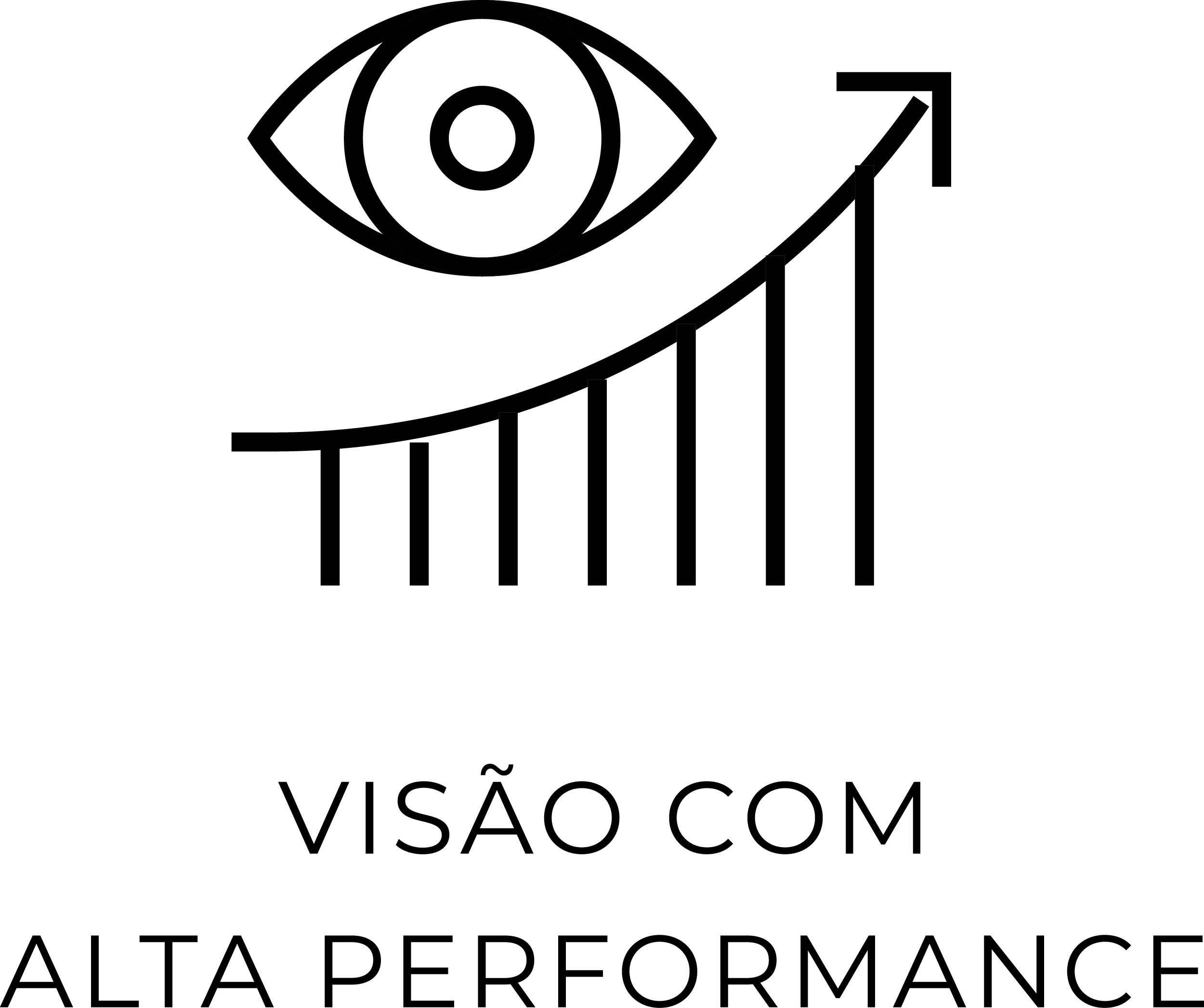 Ícone Visão com alta performance